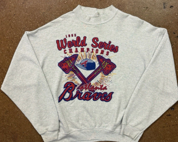 VTG '95 ATL BRAVES SWEATER