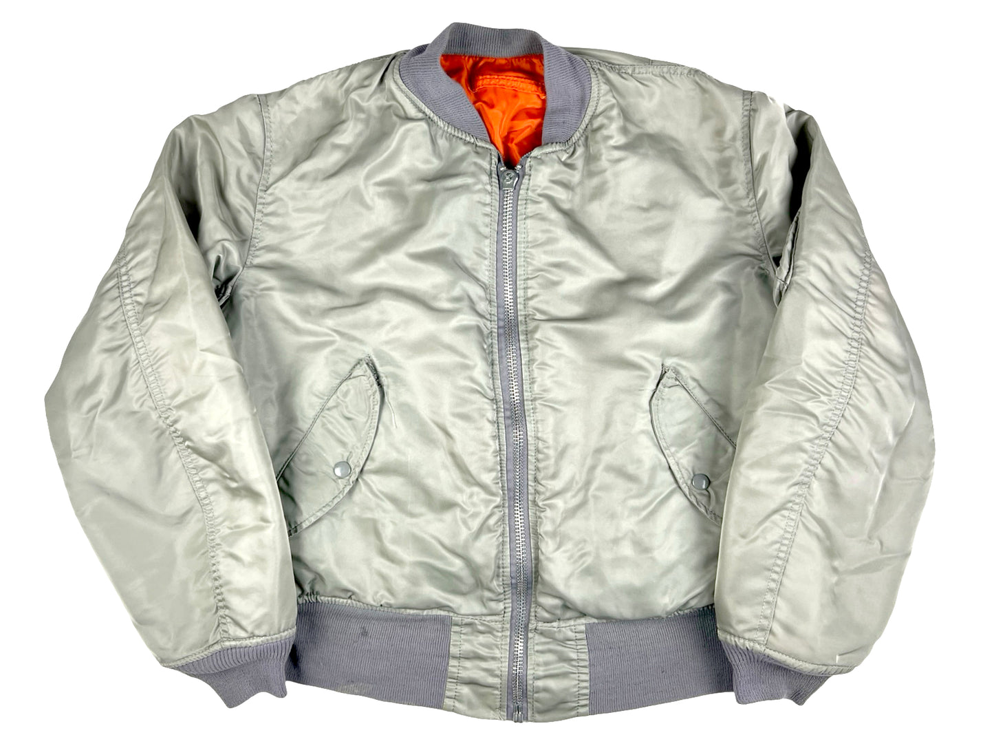 VTG ALPHA MA-1 SILVER BOMBER