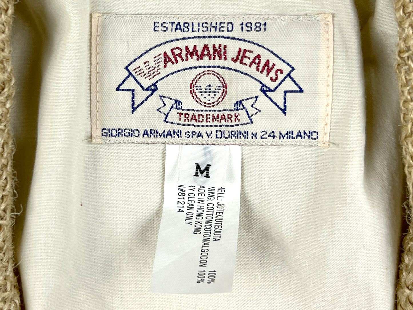 VTG ARMANI EXCHANGE BURLAP SPORT JACKET