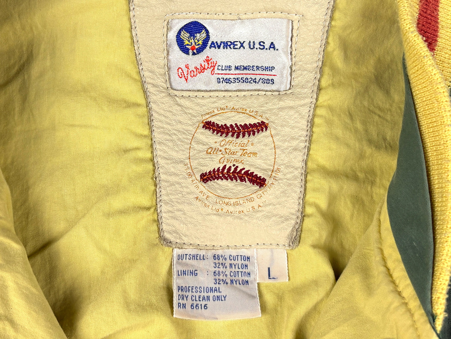 VTG '57 AVIREX BOB CATS VARSITY JACKET