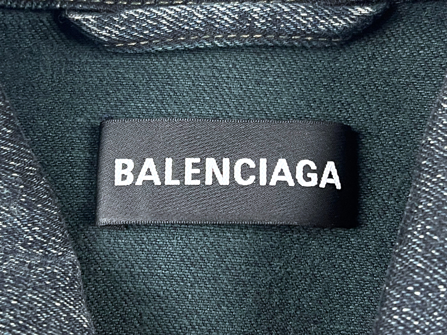 BALENCIAGA BALEN NEWS DENIM JACKET