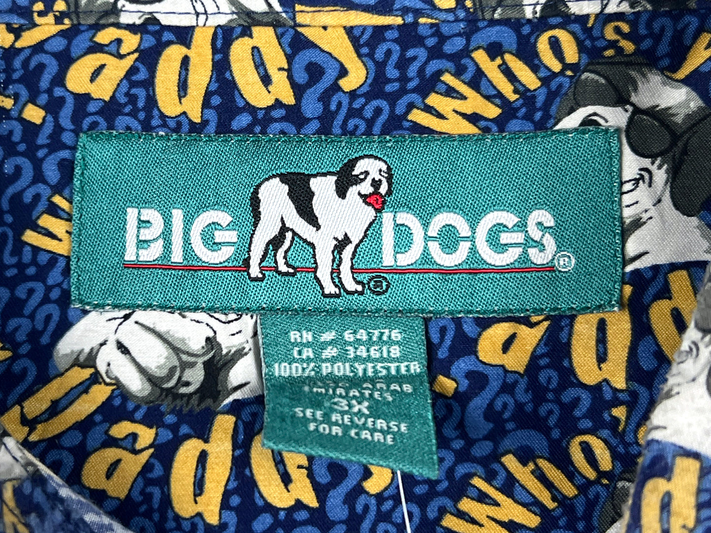 VTG BIG DOGS "WHO'S YER DADDY" POCKET SHIRT