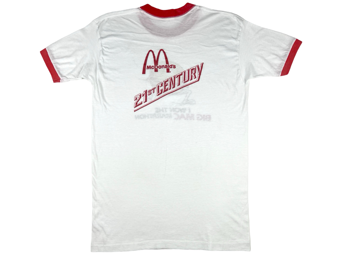 VTG MCDONALD'S BIG MAC MARATHON RINGER T-SHIRT