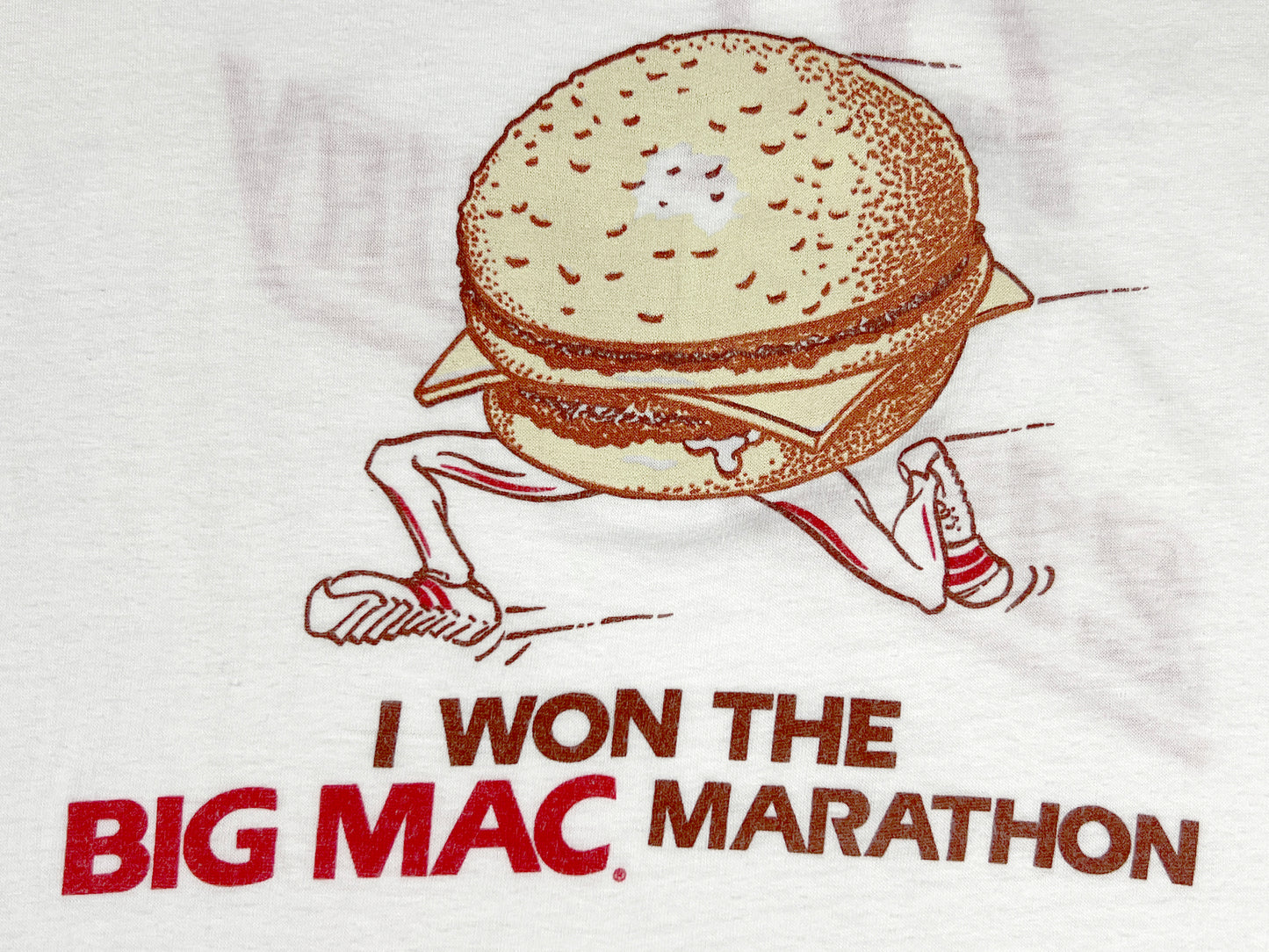 VTG MCDONALD'S BIG MAC MARATHON RINGER T-SHIRT