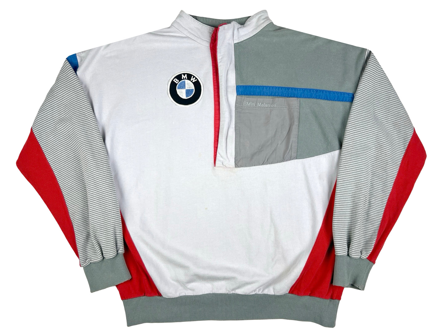 VTG BMW HALF ZIP MOCK NECK SWEATER