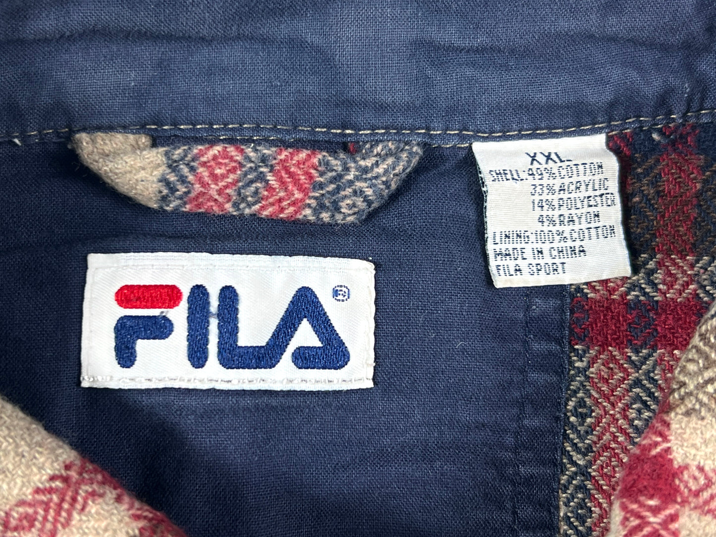 VTG FILA FLANNEL SHIRT