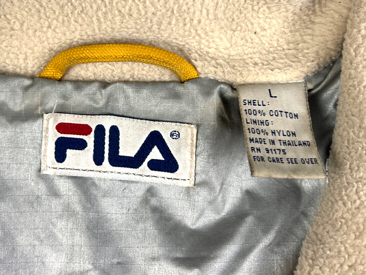 VTG FILA WAXED DENIM CHORE JACKET