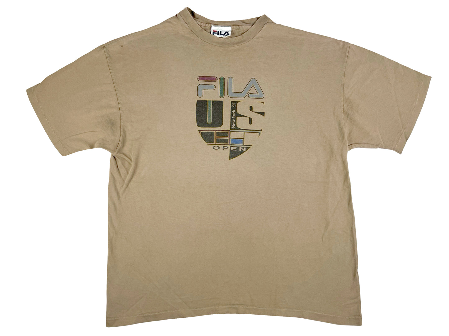 VTG '91 FILA US OPEN NEW YORK T-SHIRT