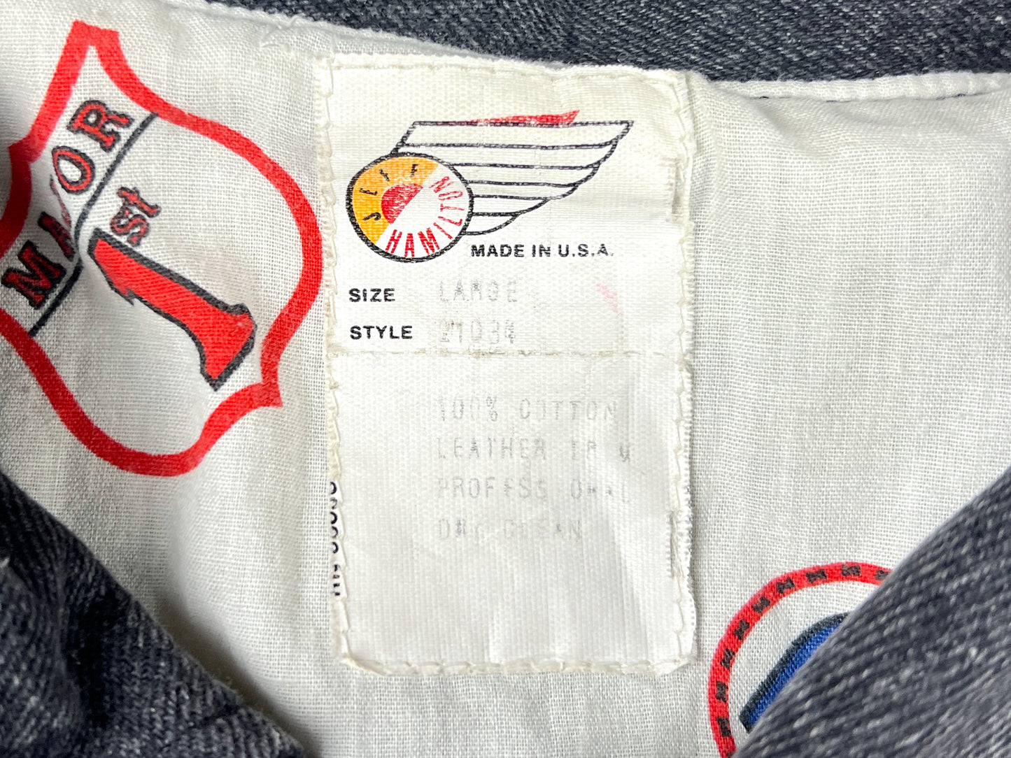 VTG JEFF HAMILTON EAGLE LEATHER JACKET