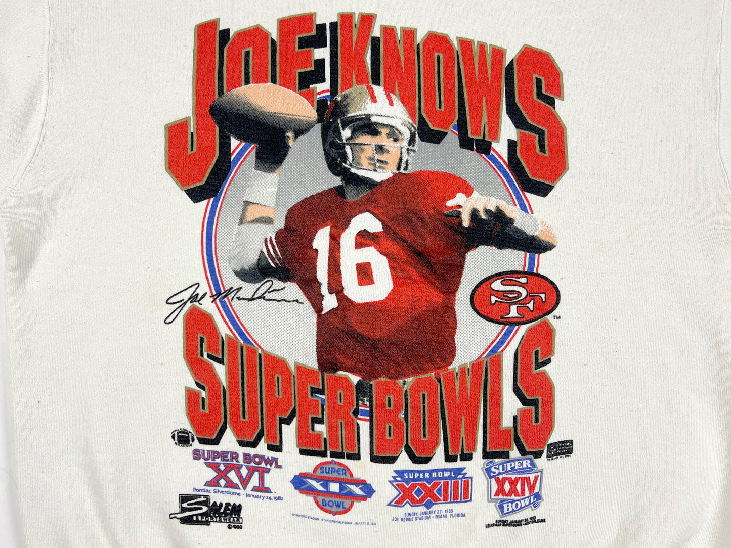 VTG '90S JOE KNOWS 49ERS SWEATER
