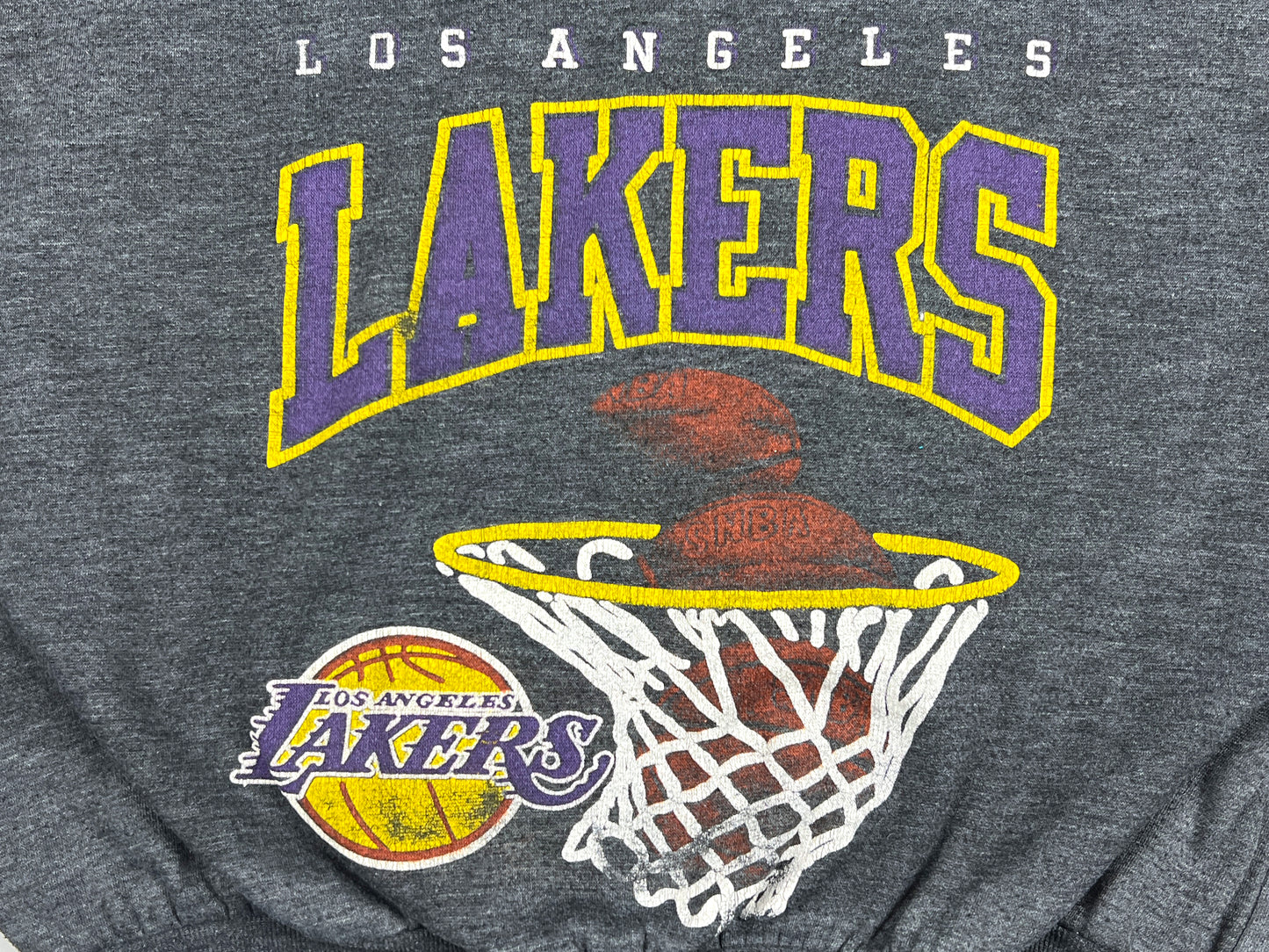 VTG LOS ANGELES LAKERS 1/4 ZIP SWEATER