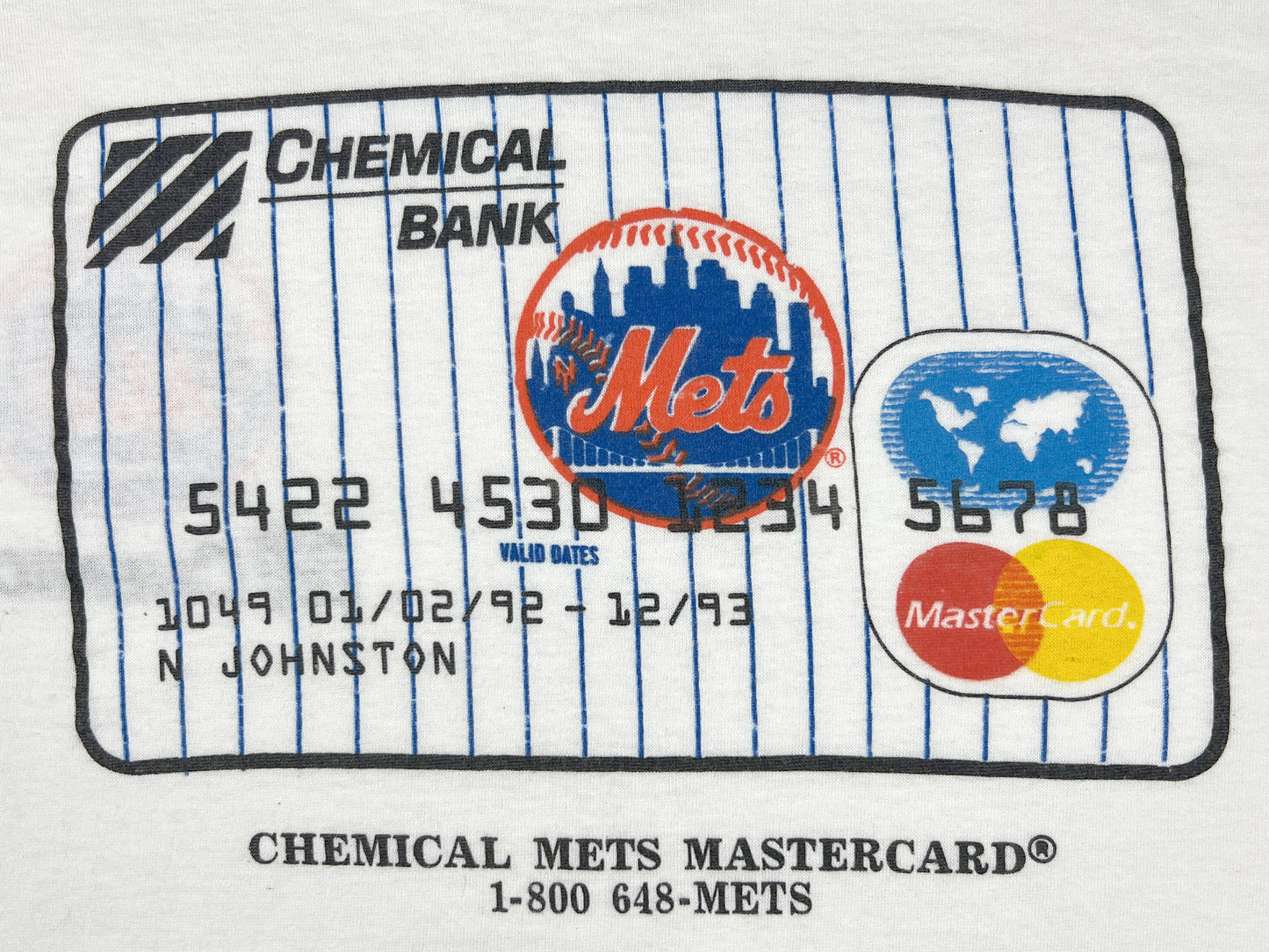 VTG N.Y. NETS CHEMICAL BANK T-SHIRT