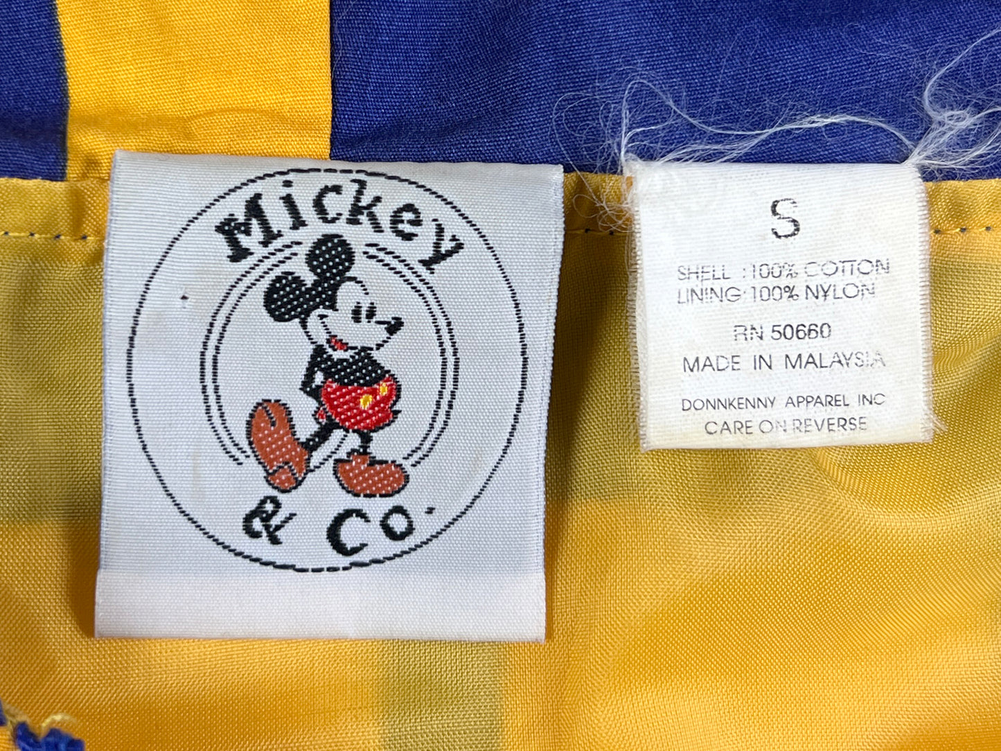 VTG MICKEY & CO SPELLOUT JACKET