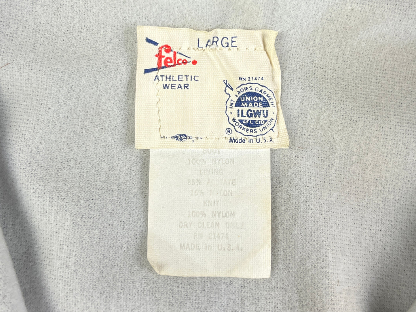 VTG NOTRE DAME 1/2 ZIP FELCO JACKET