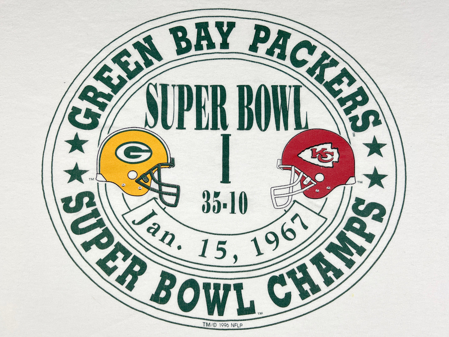 VTG GREEN BAY PACKERS SUPER BOWL I T-SHIRT