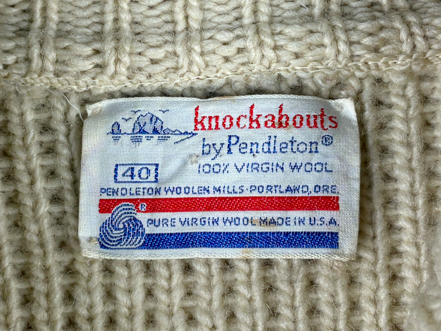 VTG '70S PENDLETON KNOCKABOUT KNIT SWEATER