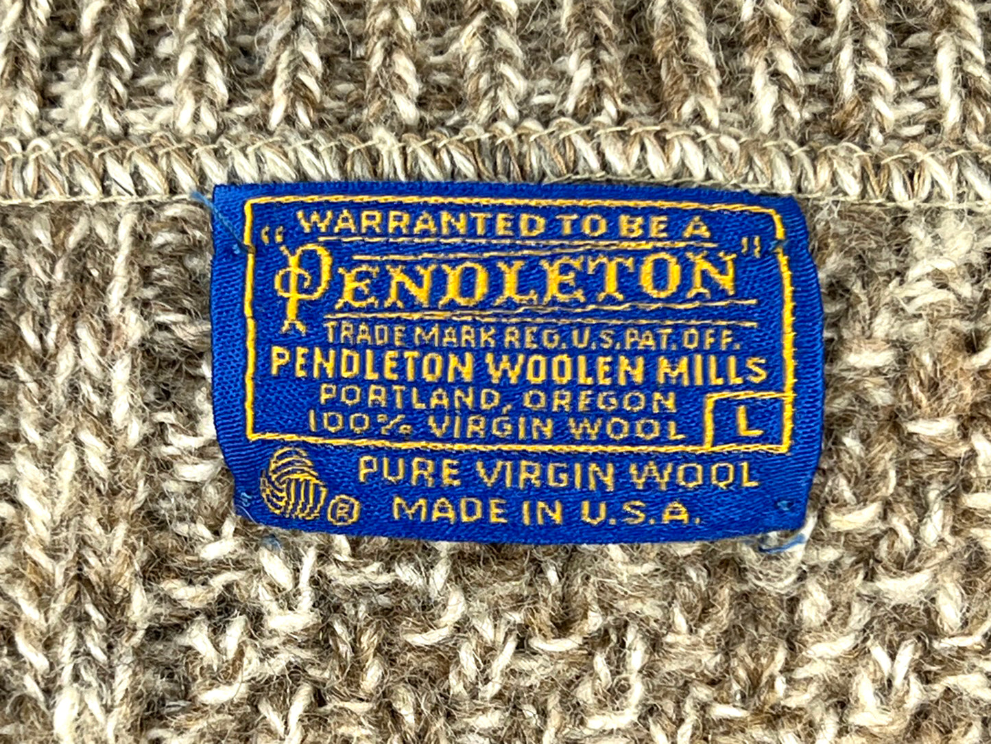 VTG PENDLETON WOOL KNIT SWEATER
