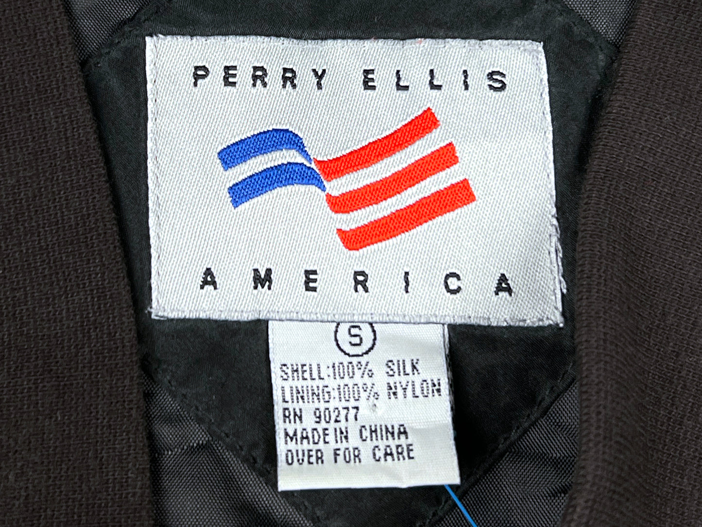 VTG PERRY ELLIS SILK JACKET