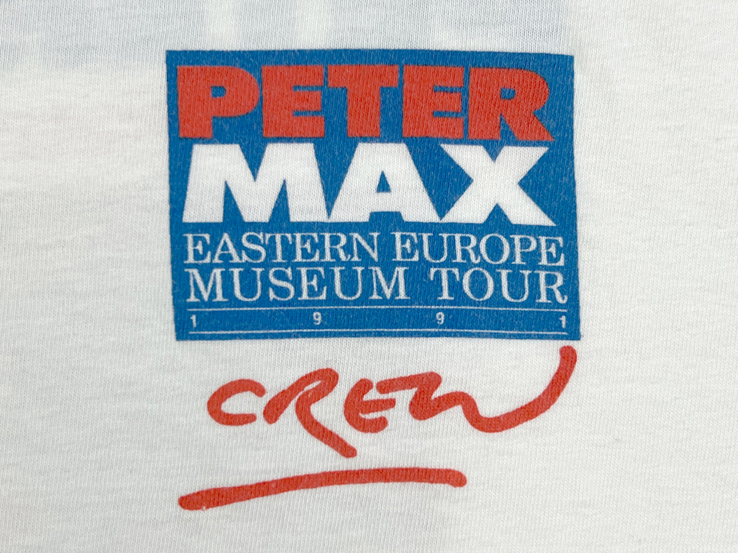 VTG '91 PETER MAX TOUR CREW T-SHIRT