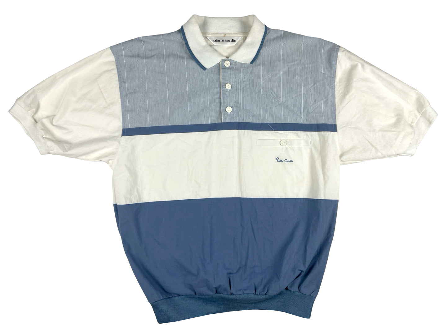 VTG PIERRE CARDIN 1/4 BUTTON UP SHIRT