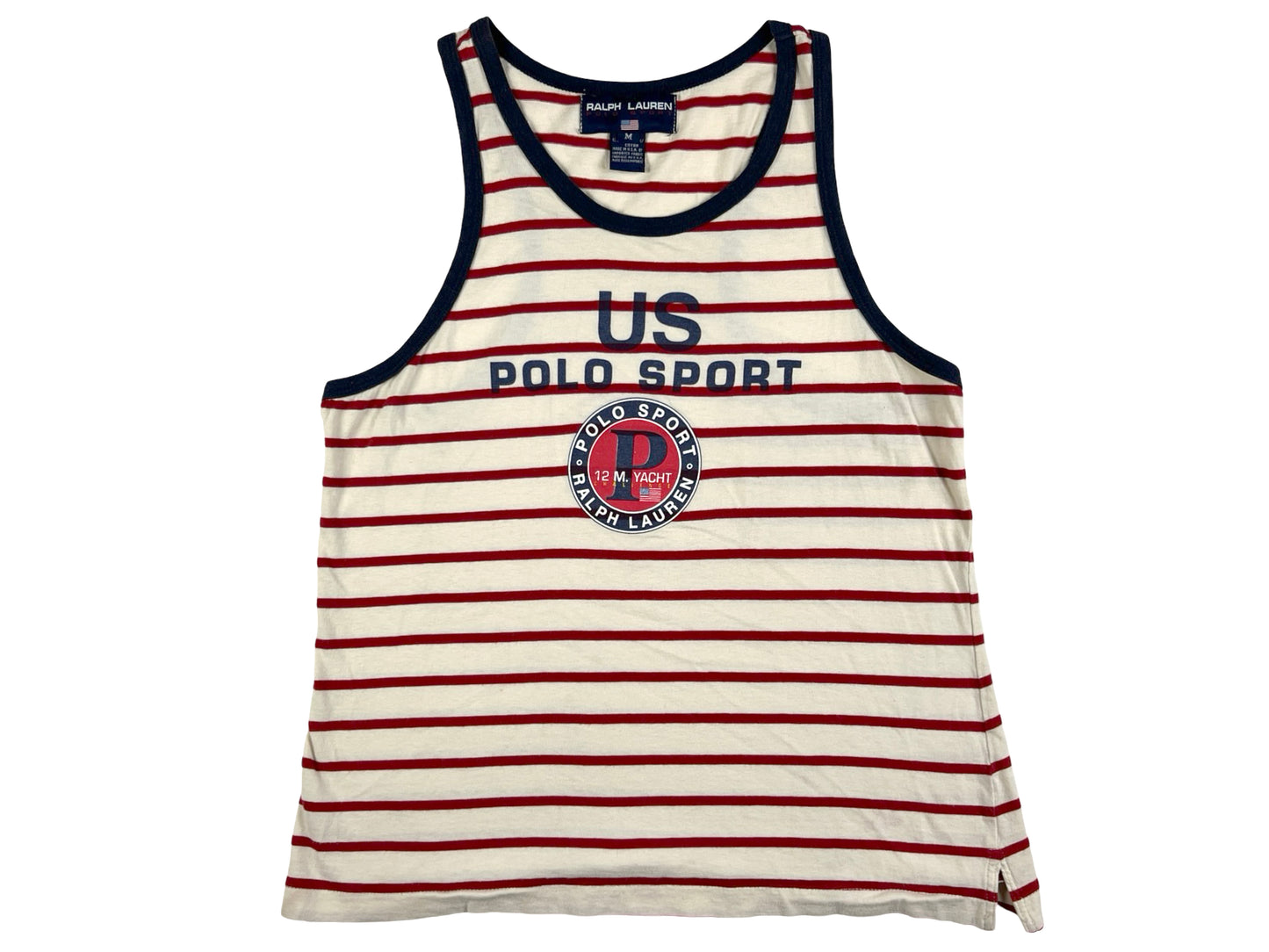 VTG POLO SPORT STRIPED TANK TOP