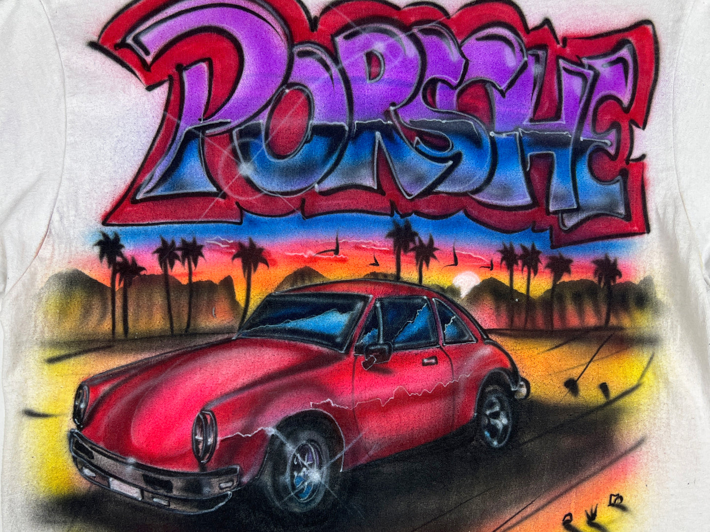 VTG PORSCHE AIR BRUSHED T-SHIRT