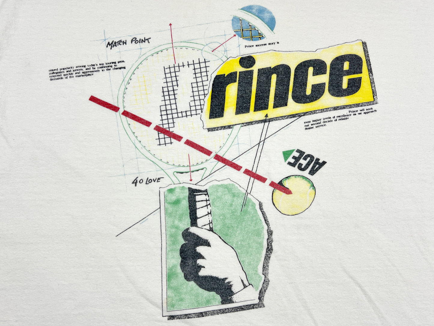 VTG '88 PRINCE TENNIS T-SHIRT