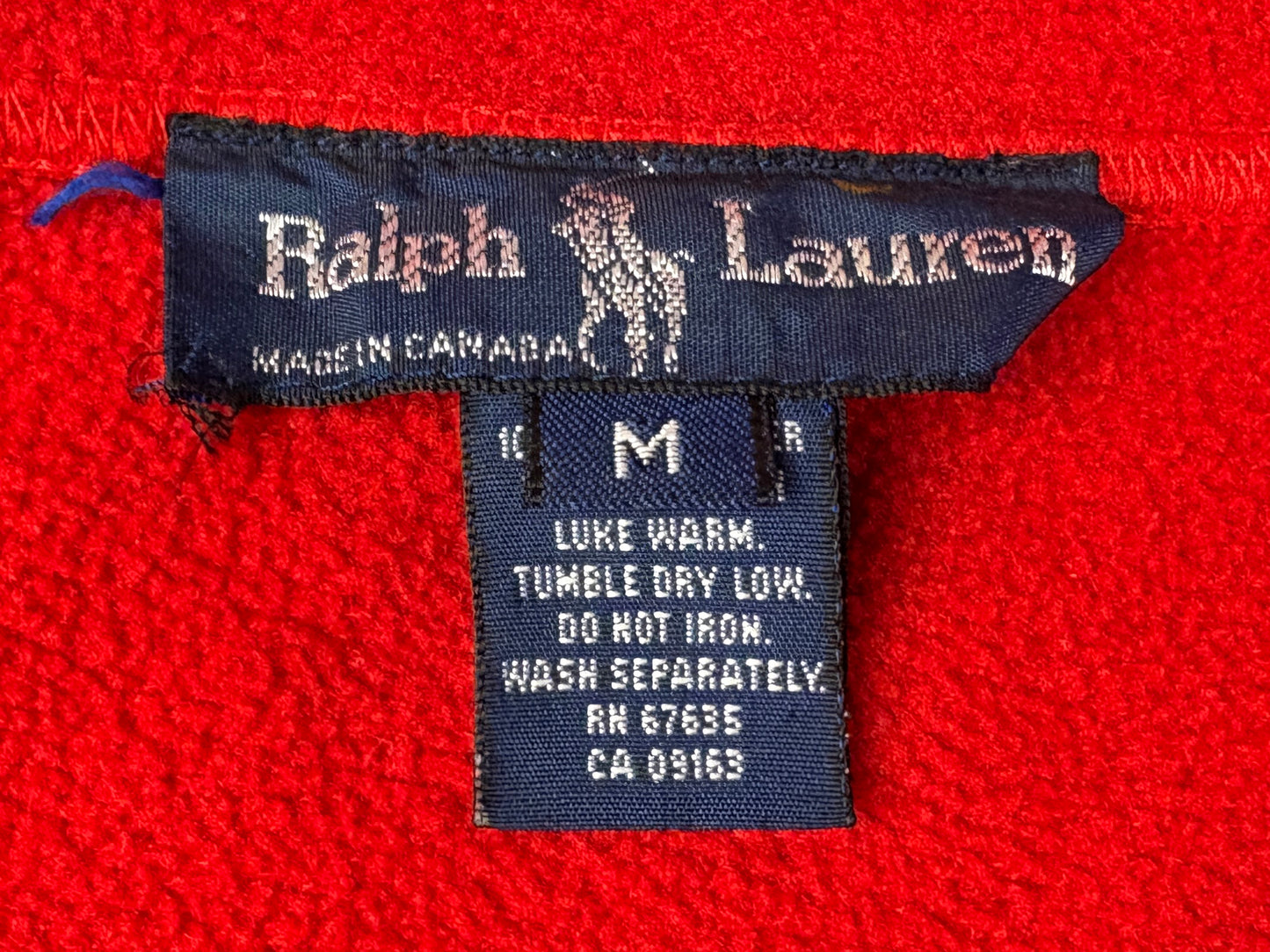 VTG RL2000 POLO HI-TECH FLEECE ANORAK JACKET
