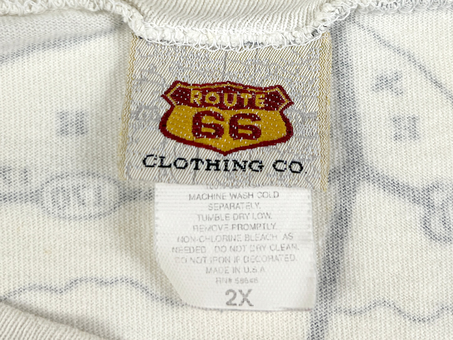 VTG ROUTE 66 CLOTHING AOP MAP T-SHIRT