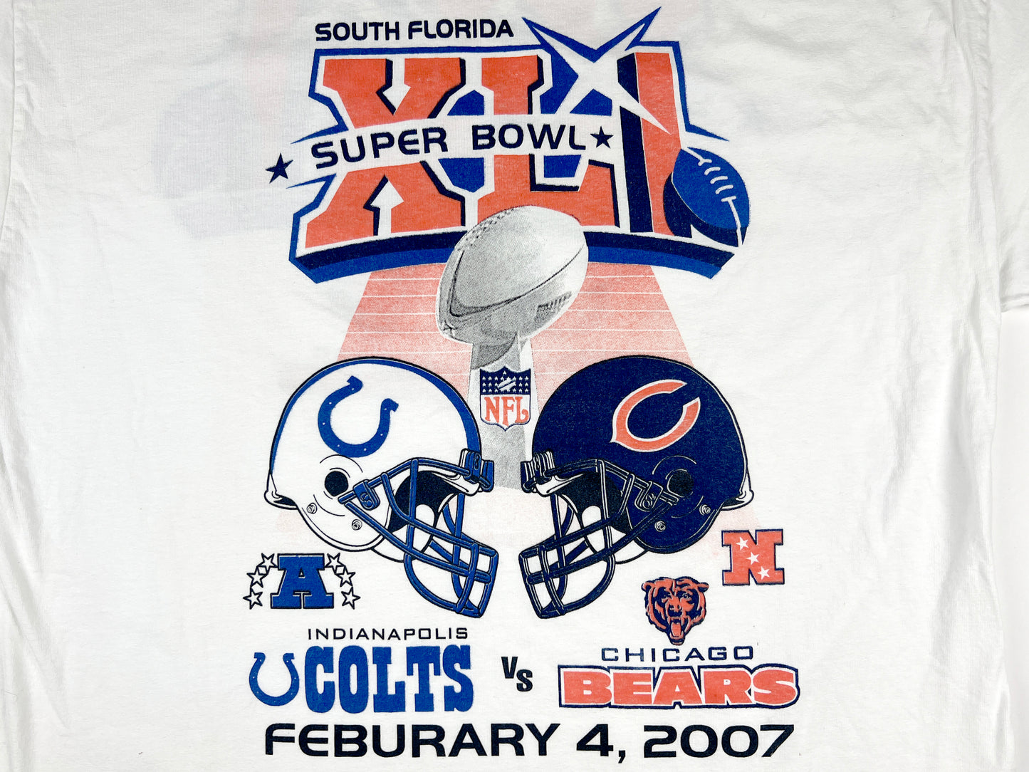 '07 SUPER BOWL 41 BEARS VS COLTS T-SHIRT