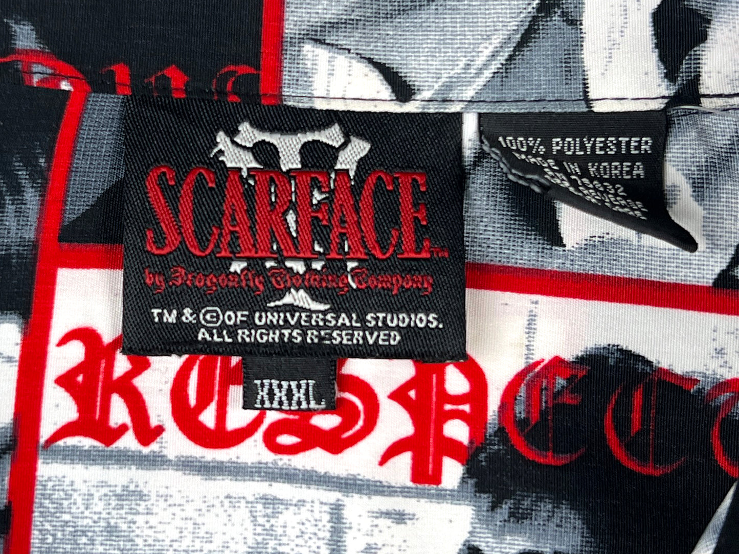 SCARFACE TONY MONTANA BUTTON UP SHIRT