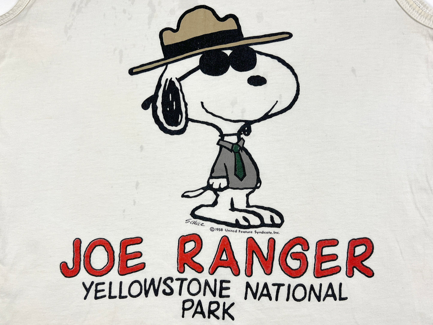 VTG JOE RANGER YELLOW STONE TANK TOP