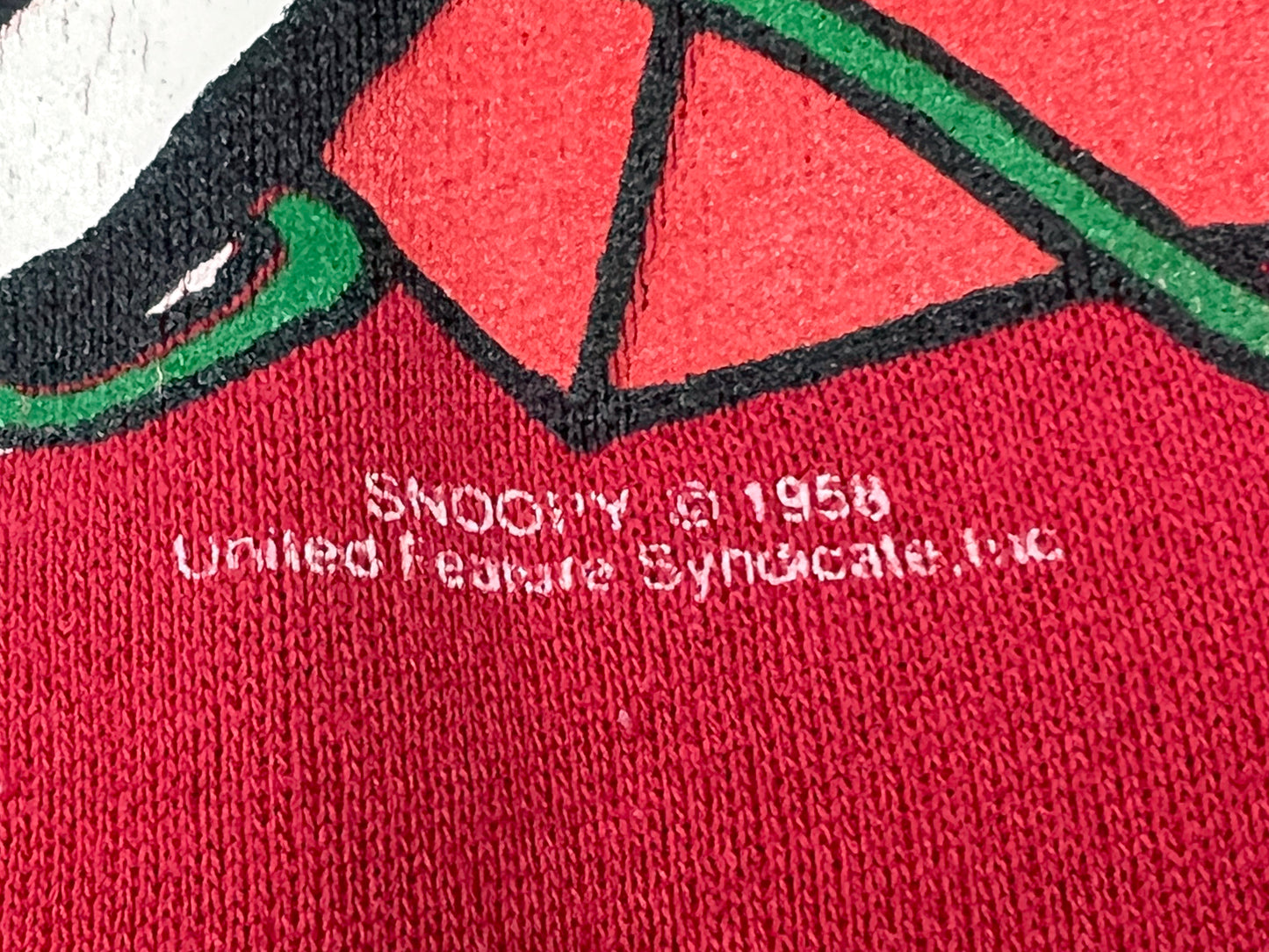 VTG SNOOPY CHRISTMAS LIGHTS CREWNECK