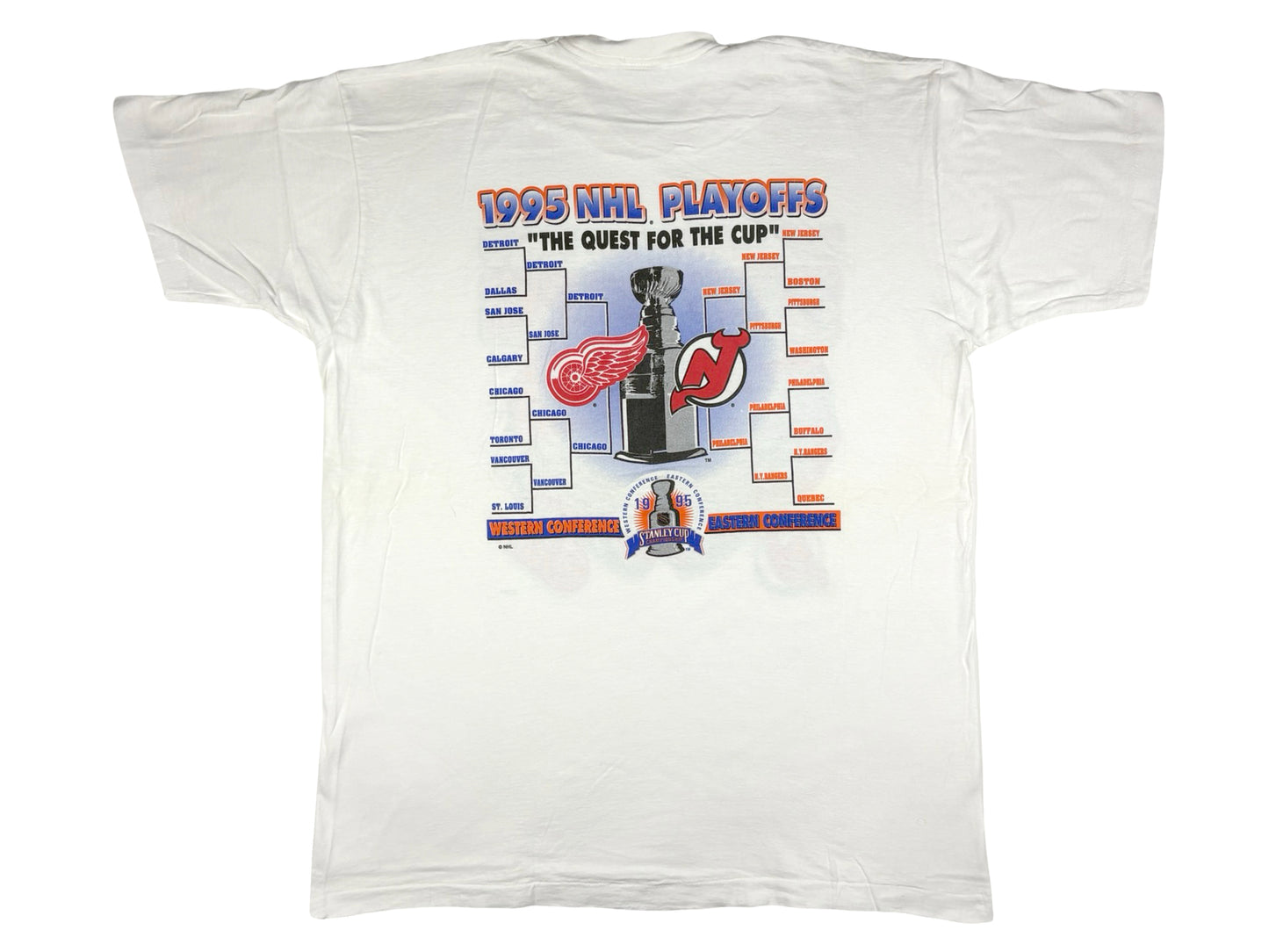 VTG '95 STANLEY CUP FINALS DEVILS VS. RED WINGS T-SHIRT