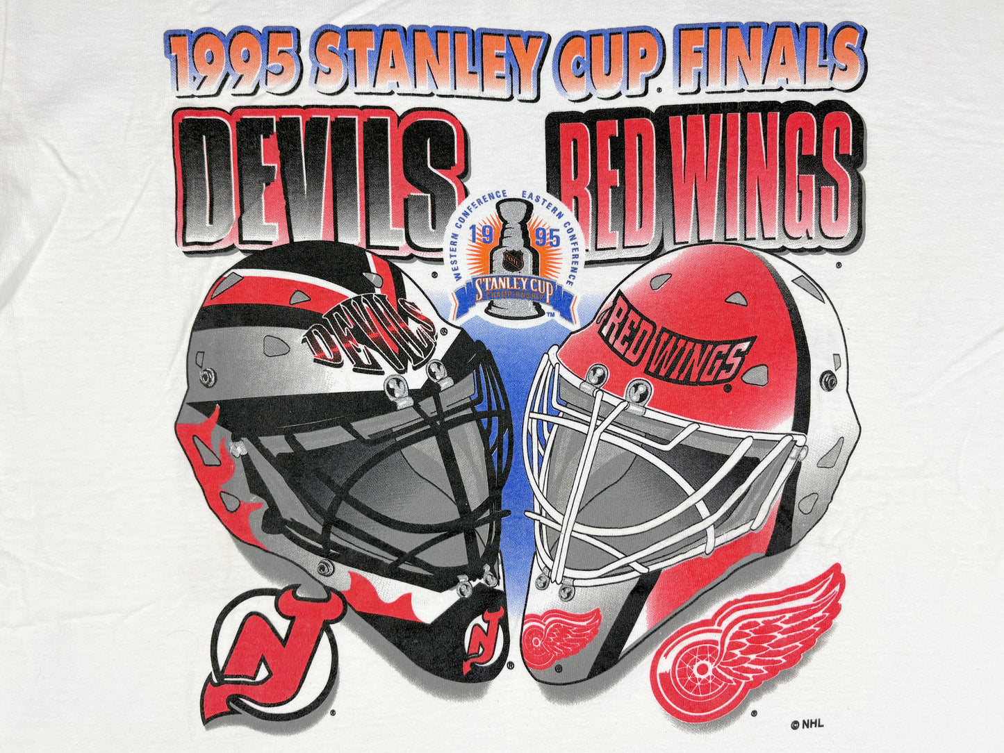 VTG '95 STANLEY CUP FINALS DEVILS VS. RED WINGS T-SHIRT