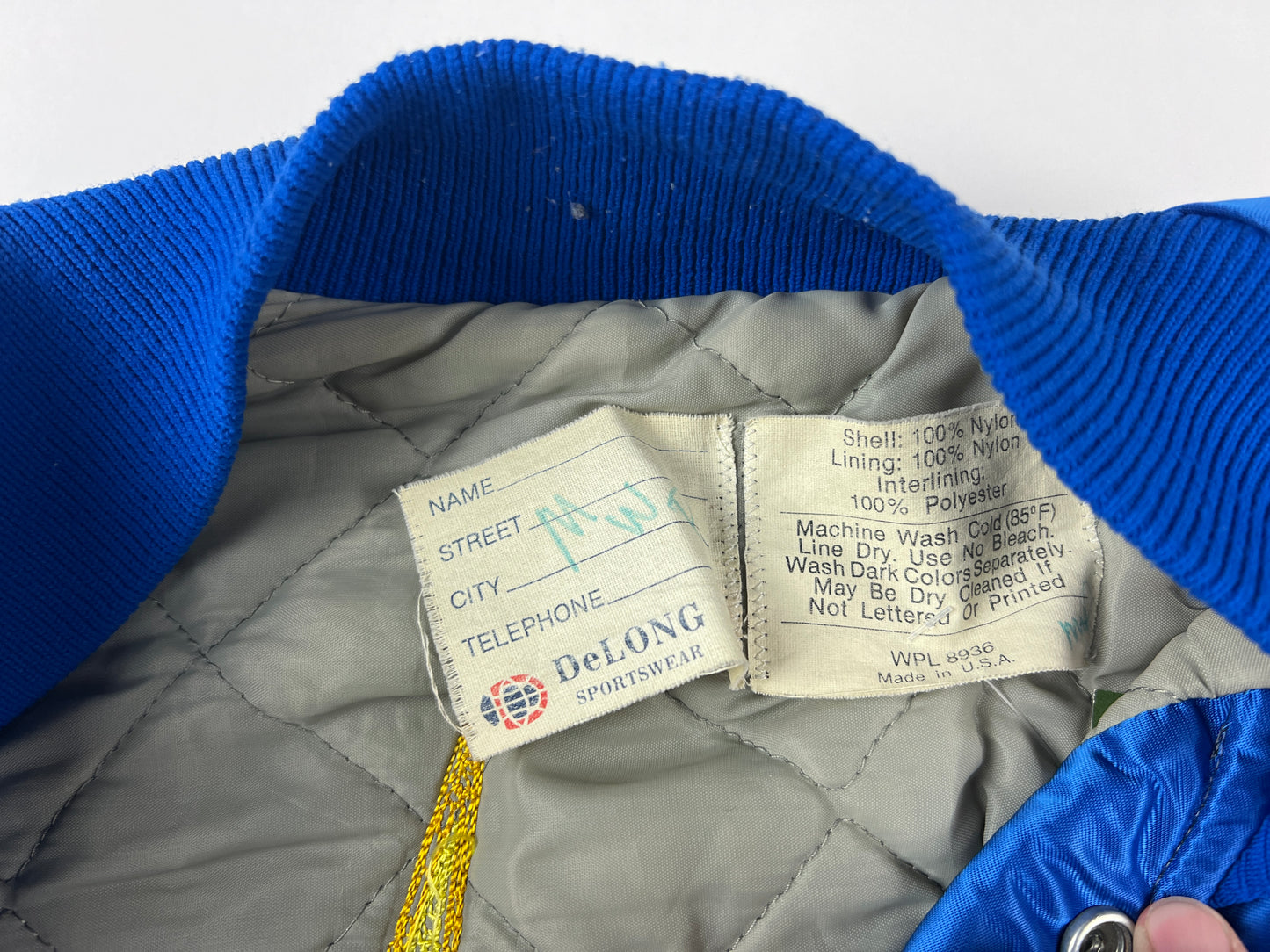 VTG DELONG STAR SECURITY SATIN JACKET