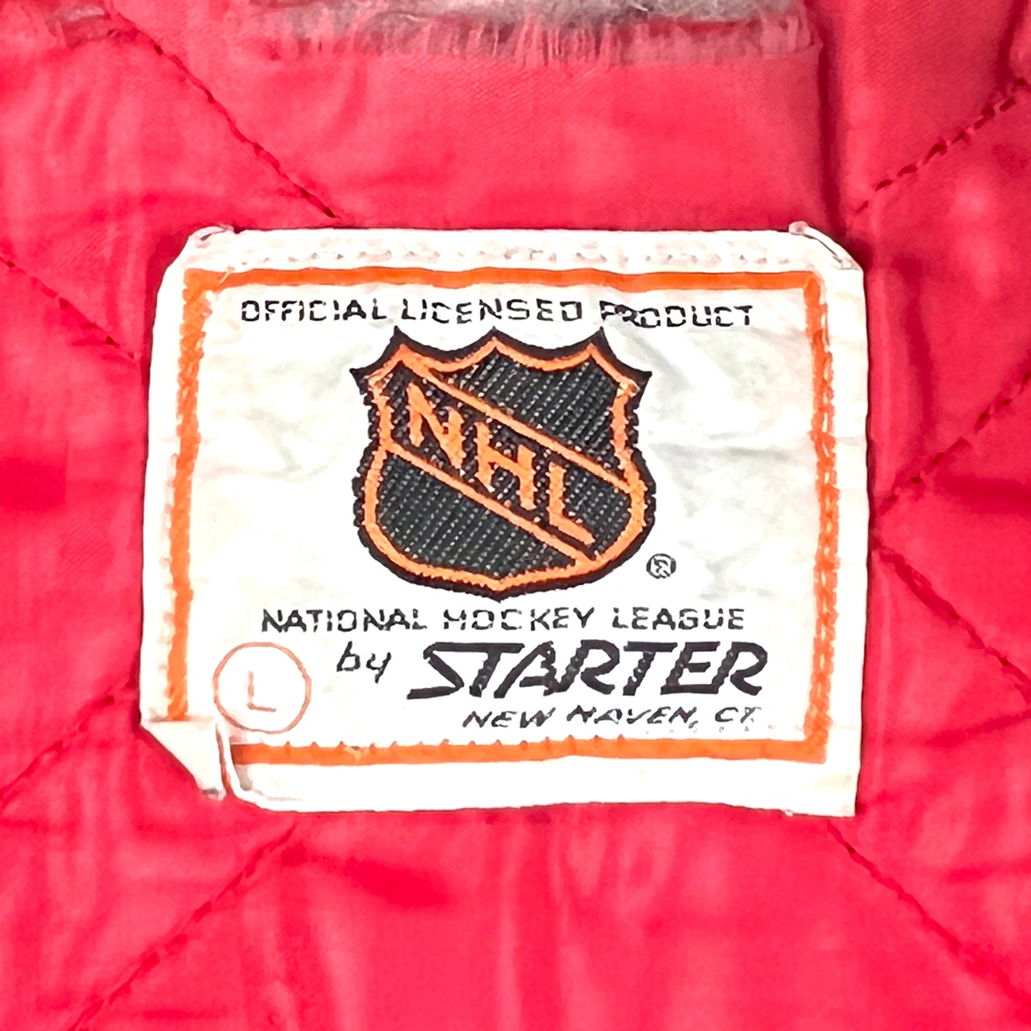 VTG CHICAGO BLACKHAWKS STARTER SATIN JACKET