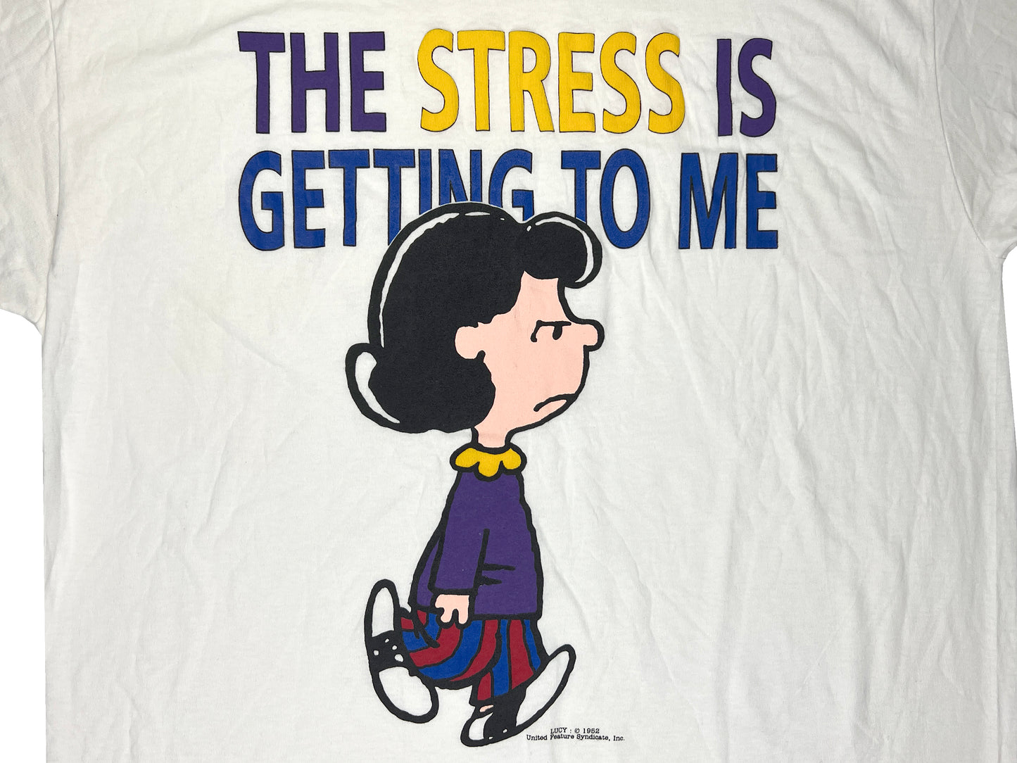 VTG PEANUTS LUCY STRESS T-SHIRT