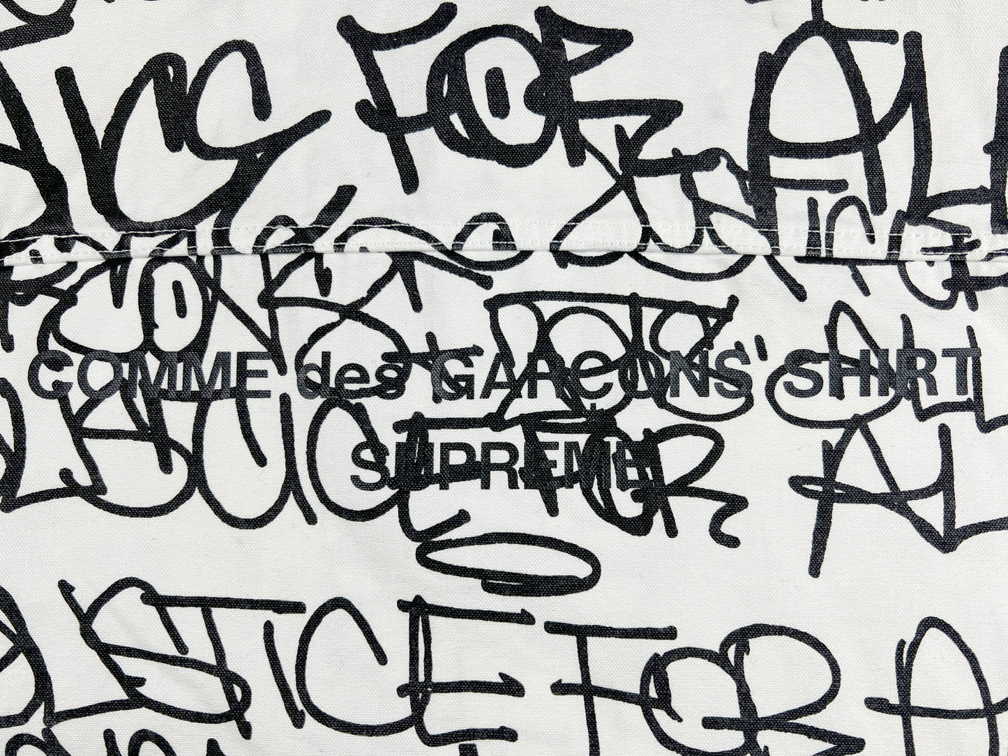 Supreme x Comme des Garçon Printed Canvas Chore Coat