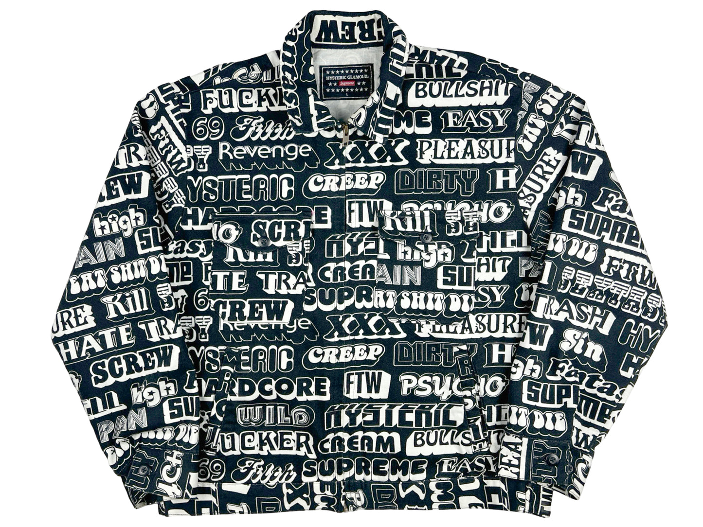 Supreme x Hysteric Glamour Text Work Jacket