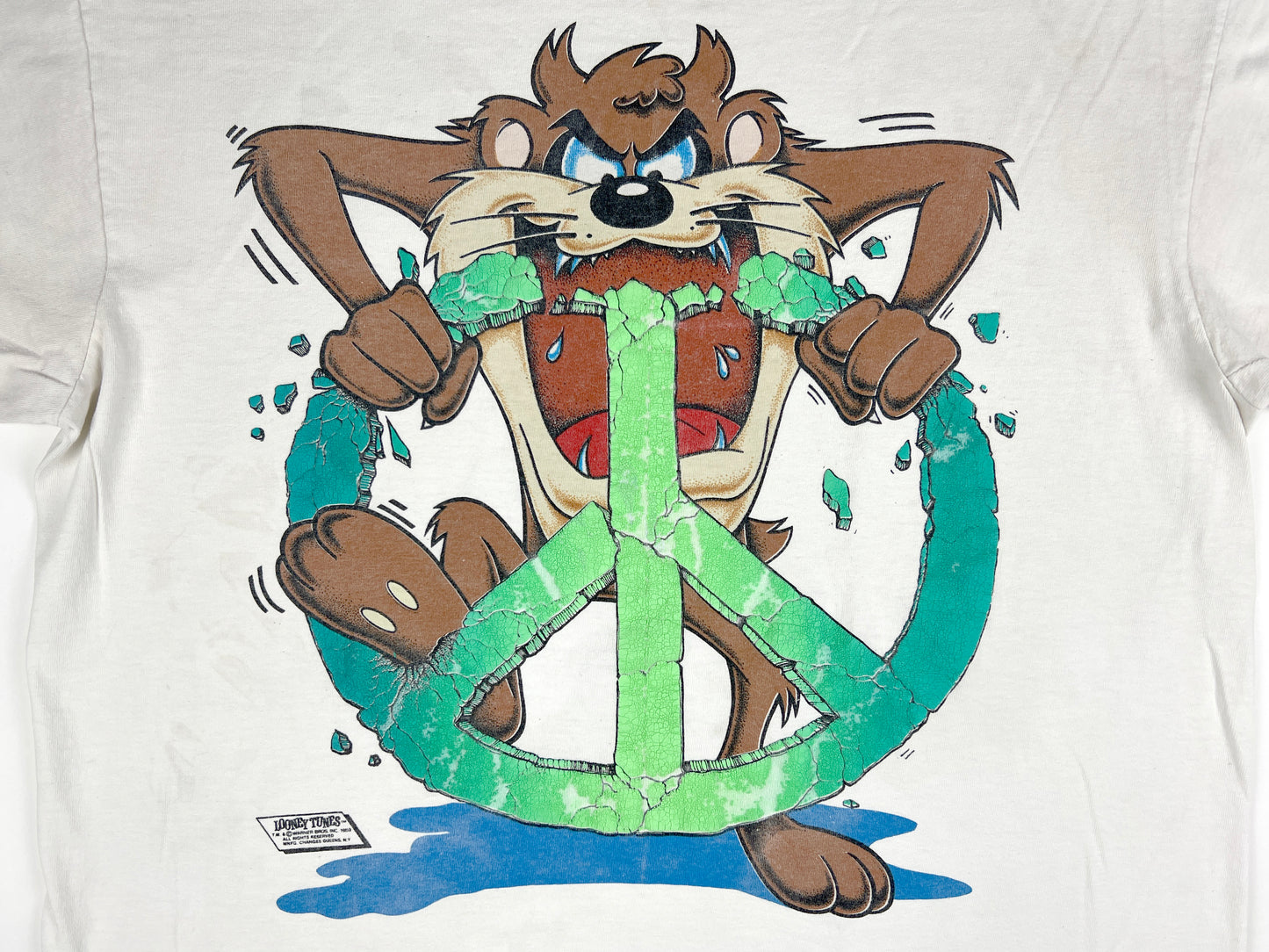 VTG '89 TAZ PEACE SIGN T-SHIRT