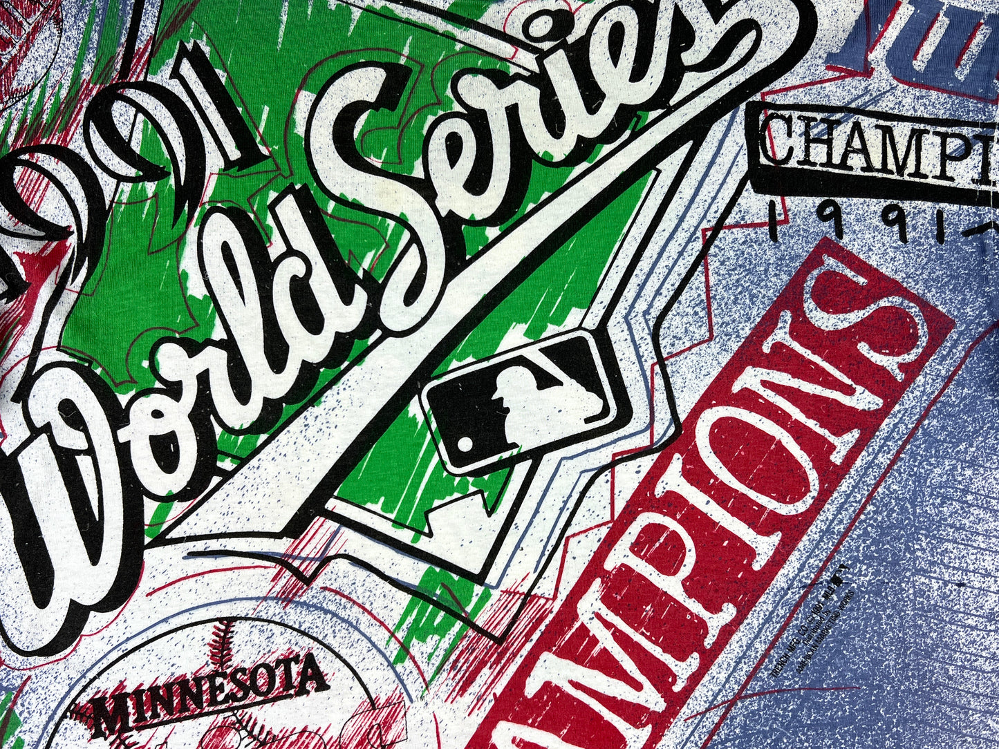 VTG '91 MINNESOTA TWINS CHAMPIONS T-SHIRT