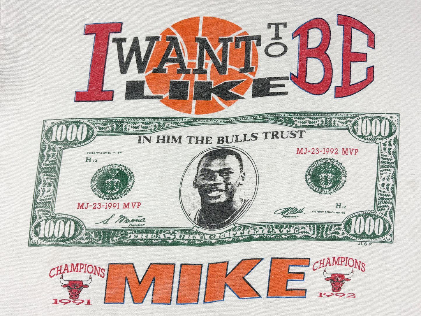 VTG '92 I WANT TO BE LIKE MIKE T-SHIRT