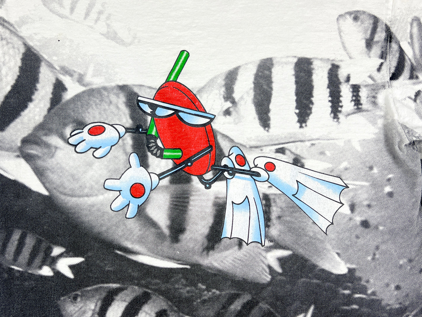 VTG 7-UP SPOT ALL OVER PRINT T-SHIRT