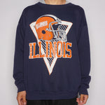 VTG '90S ILLINOIS FOOTBALL SWEATER (ED)