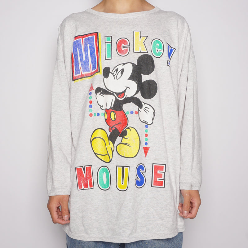 VTG '90s MICKEY MOUSE L/S SHIRT
