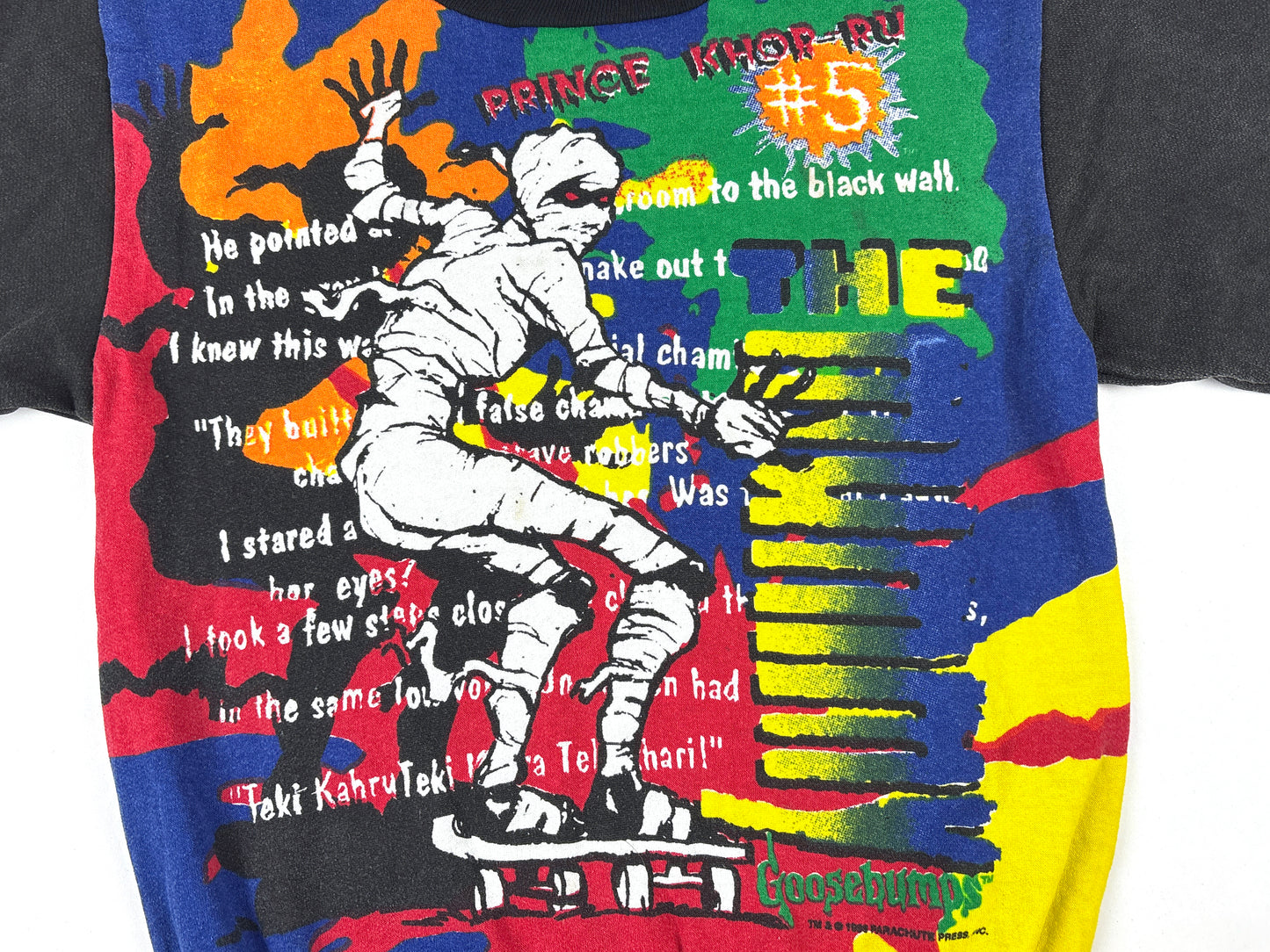 VTG '95 KIDS GOOSEBUMPS THE MUMMY SWEATER