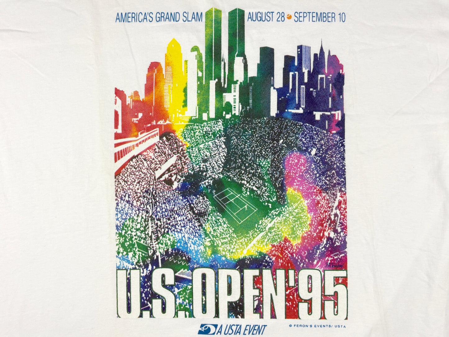 VTG '95 USTA U.S. OPEN NY T-SHIRT