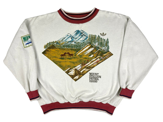 VTG ADIDAS MOUNT STALLION PATROL IDAHO CREW NEACK