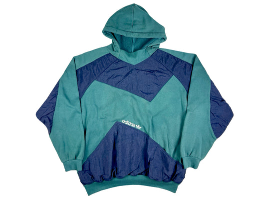 ADIDAS HOODED MOCK NECK SWEATER
